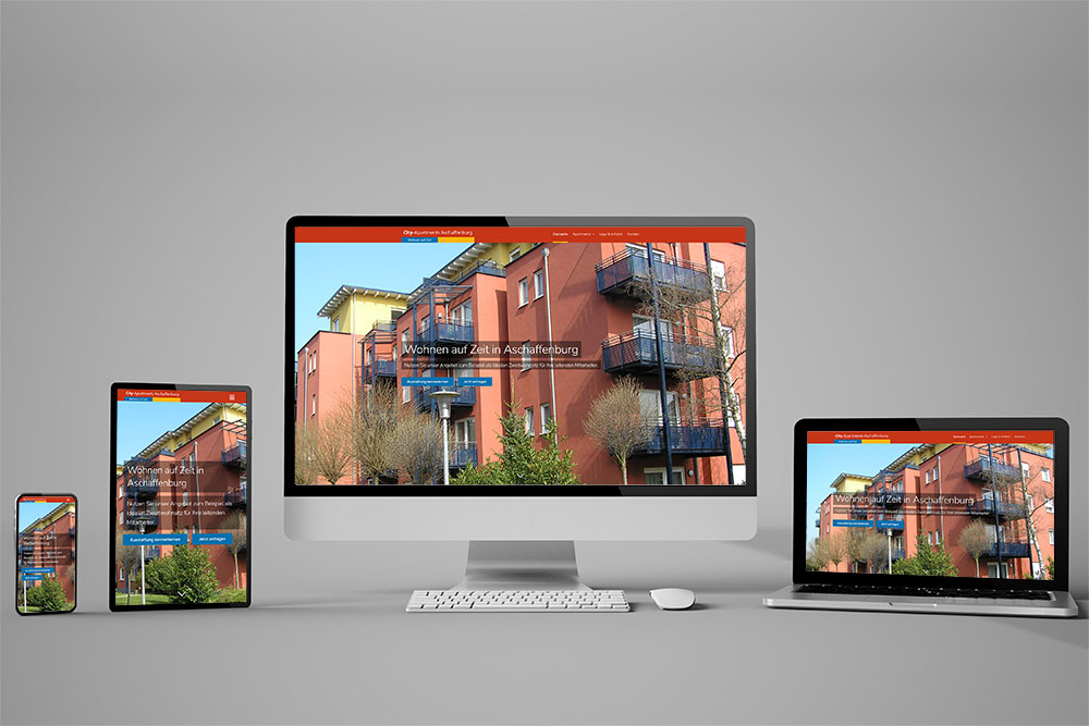 Neue Website für City Apartments Aschaffenburg